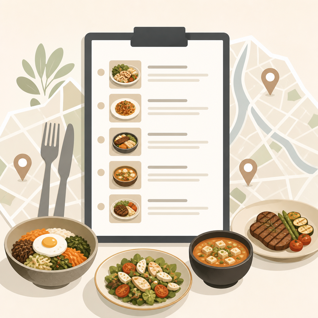 맛집 리스트 만들 때 체크할 기준