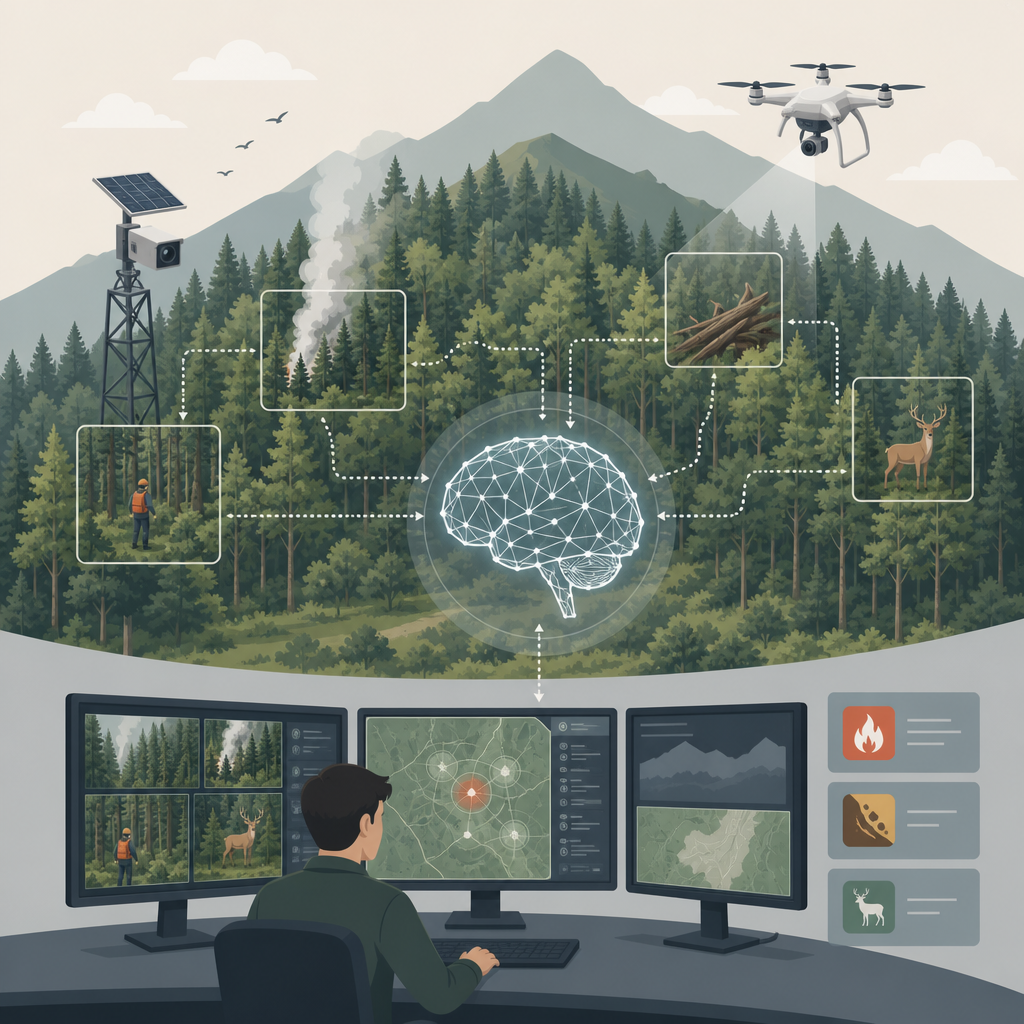 AI 영상분석 산림 안전관리 시스템: 구루이엔티의 혁신